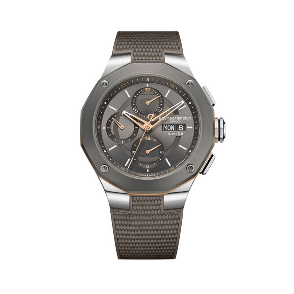 Riviera 43 mm Chronograph automatique en acier inoxydable